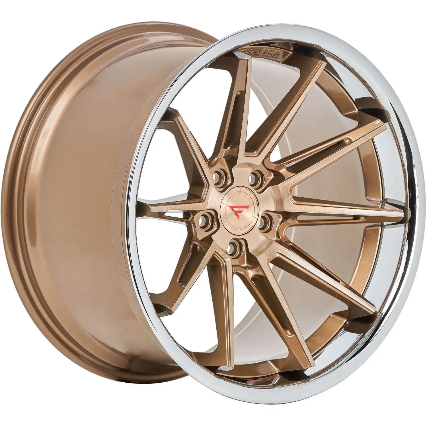Ferrada CM2 Brushed Cobre w/ Polish Chrome Lip