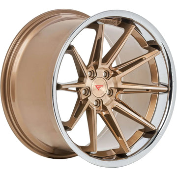 Ferrada CM2 Brushed Cobre w/ Polish Chrome Lip