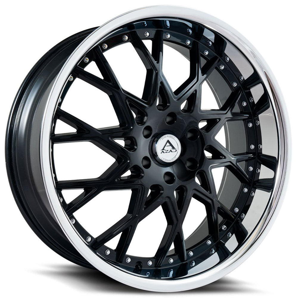 Azad AZ822 Semi Matte Black W/ Chrome Lip