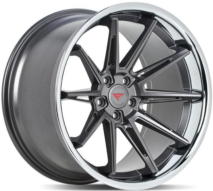 Ferrada CM2 Matte Graphite w/ Chrome Lip