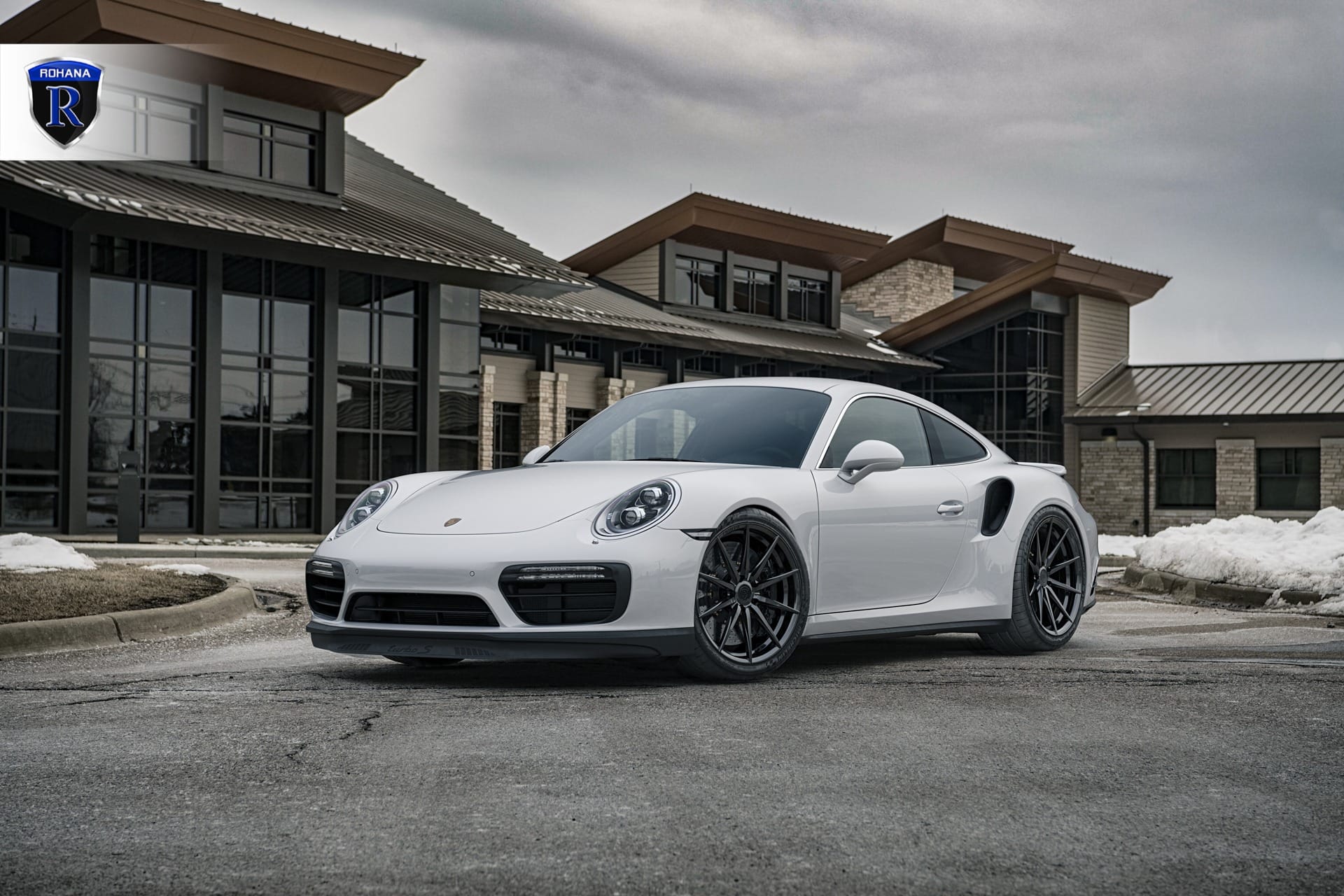 Rohana RFX1 Matte Black Porsche 911