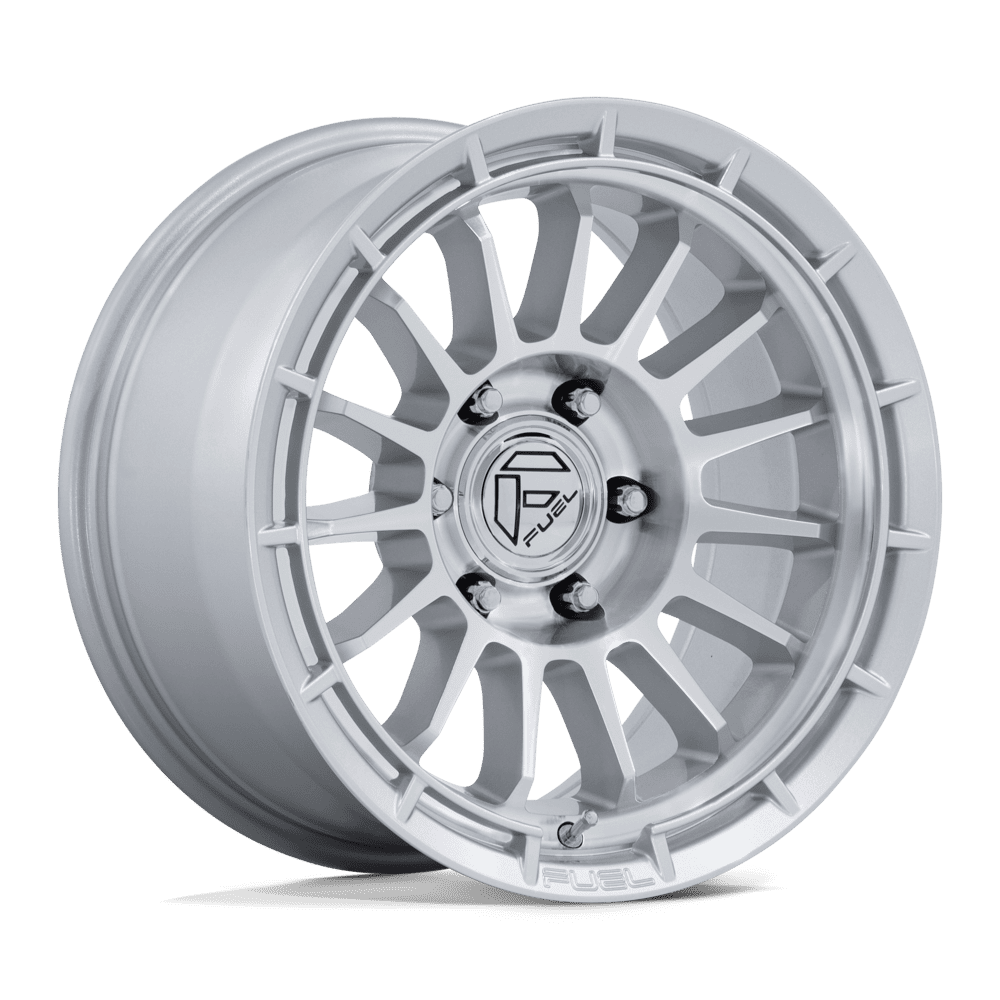Fuel Off-Road Ascend Gloss Silver w/ Machined Face wheel