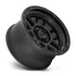 KMC KM544 Mesa Satin Black w/ Gloss Black Lip wheel - view 2