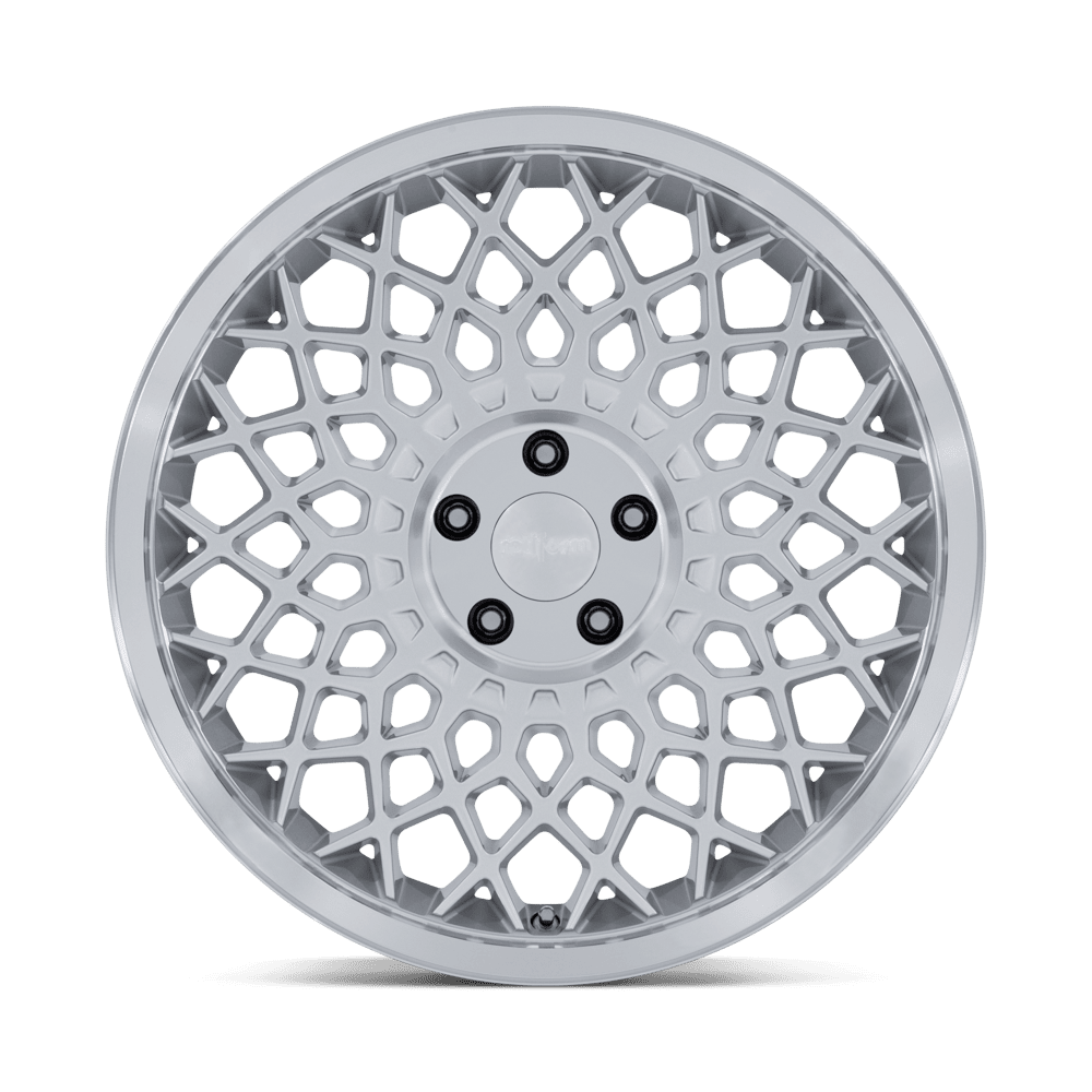 Rotiform CJJ Gloss Silver w/ Machined Lip wheel - view 3