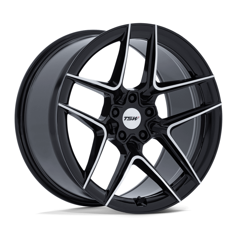 TSW Slipstream Gloss Black w/ Machined Face wheel