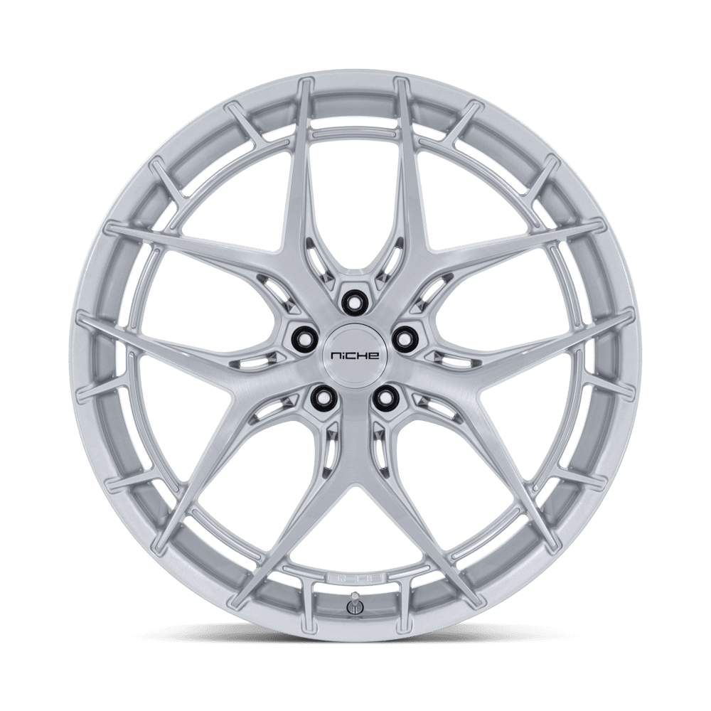 Niche Riviera Gloss Silver w/ Brushed Face wheel - view 3