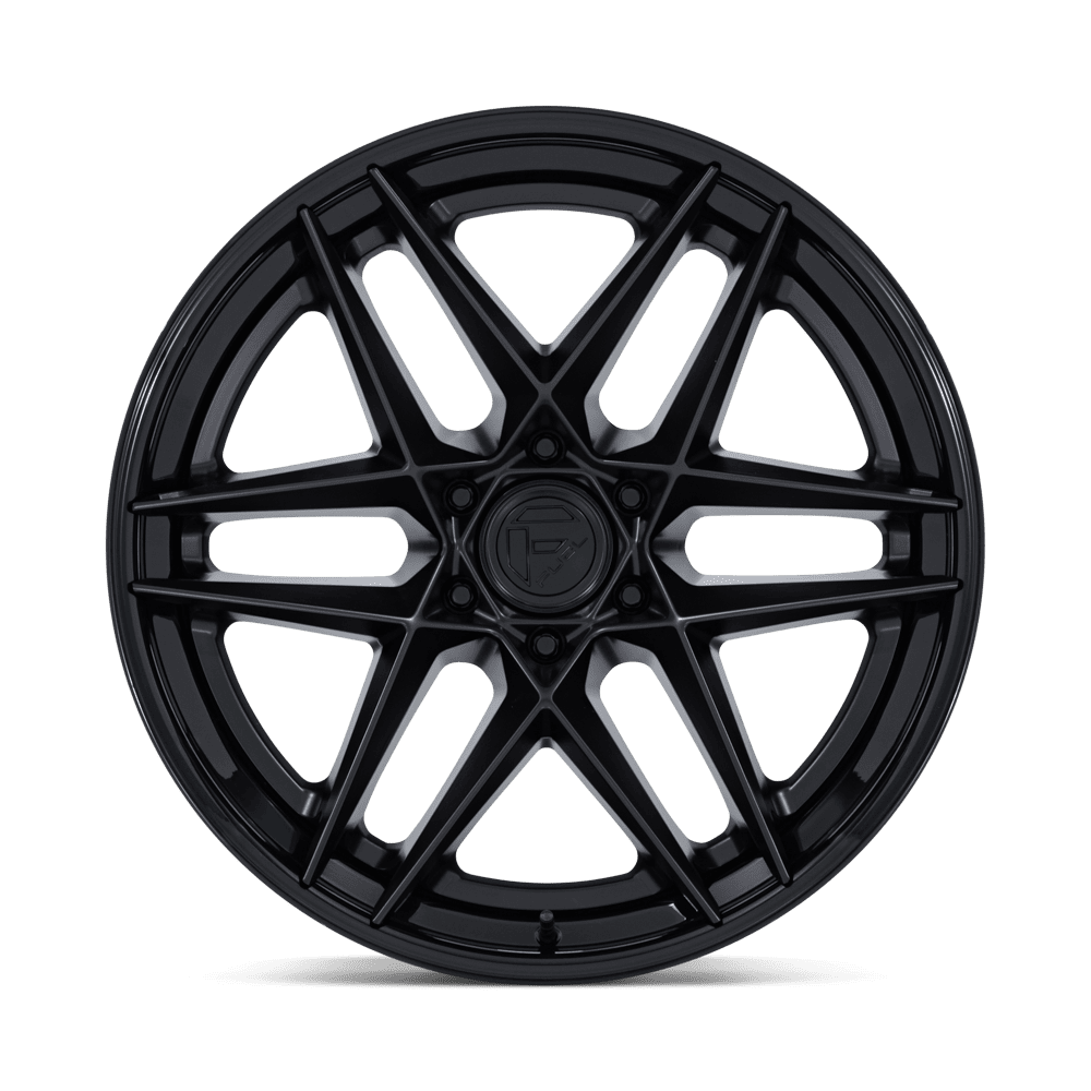 Fuel Off-Road Flight Matte Black w/ Gloss Black Lip wheel - view 3