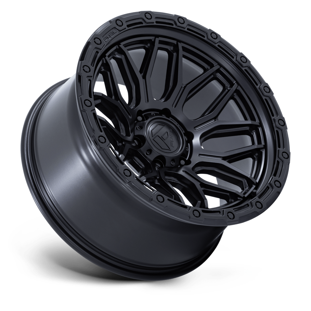 Fuel Off-Road Surge Matte Black w/ Gloss Black Lip wheel - view 2
