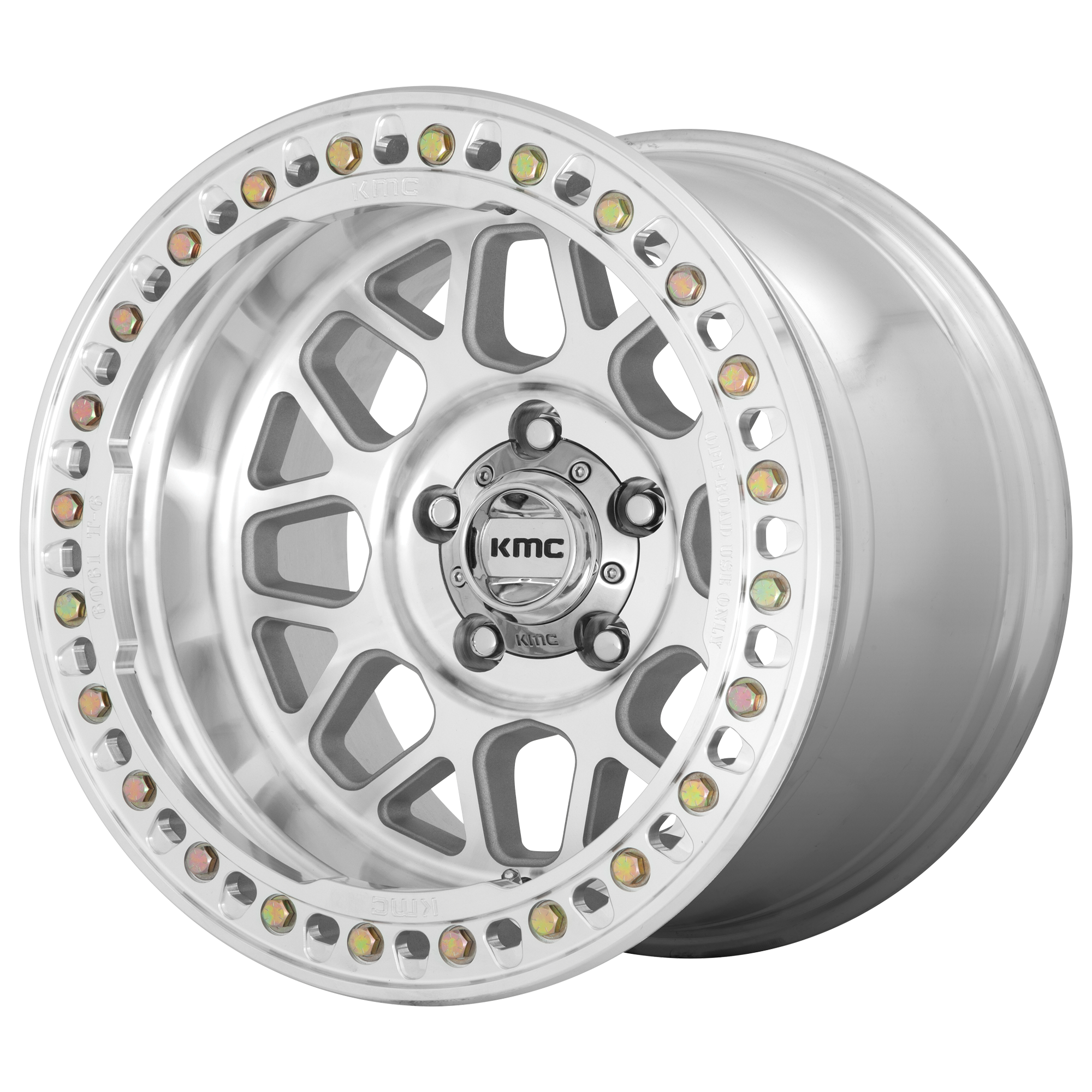 KMC KM235 Grenade Crawl Beadlock Machined wheel - view 2
