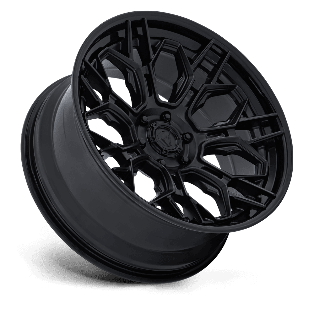 Fuel Off-Road Hive Matte Black w/ Gloss Black Lip wheel - view 2