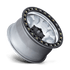 KMC KM550 Riot SBL Machined w/ Satin Black Lip wheel - view 2