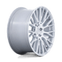 Rotiform LSE Gloss Silver w/ Machined Face wheel - view 3