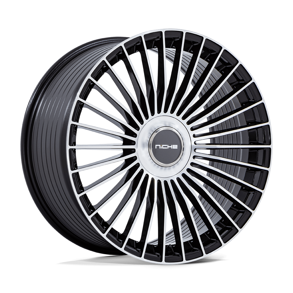 Niche Serene Gloss Black w/ Machined Face wheel