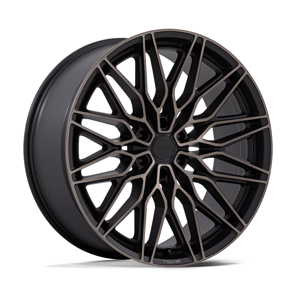 Niche Calabria 6 Matte Black Machined Dark Tint wheel