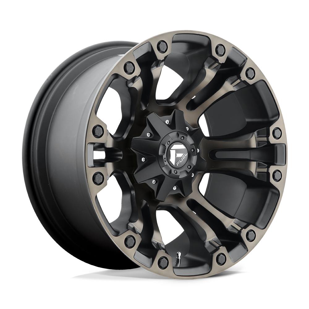 Fuel Off-Road Vapor Matte Black w/ Double Dark Tint wheel