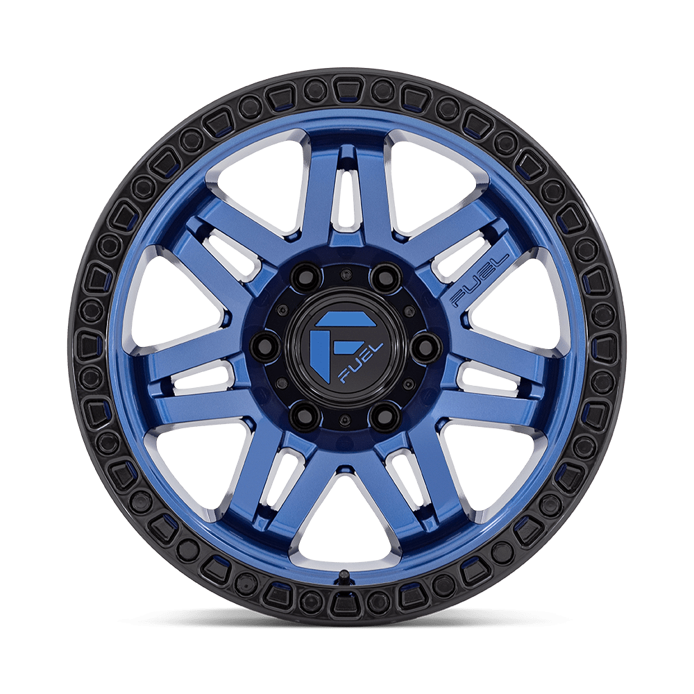 Fuel Off-Road Syndicate Dark Blue w/ Black Ring wheel - view 3