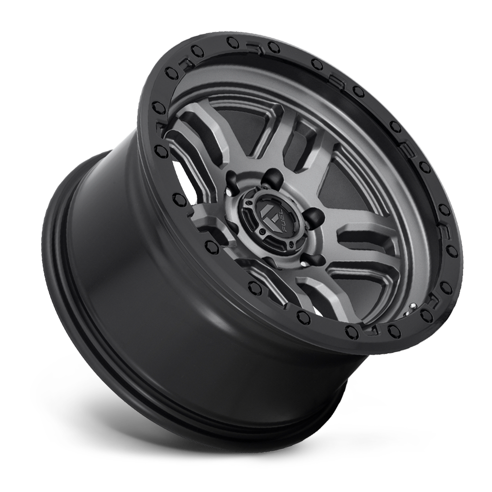 Fuel Off-Road Ammo Matte Gunmetal w/ Black Bead Ring wheel - view 2