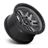 Fuel Off-Road Ammo Matte Gunmetal w/ Black Bead Ring wheel - view 2