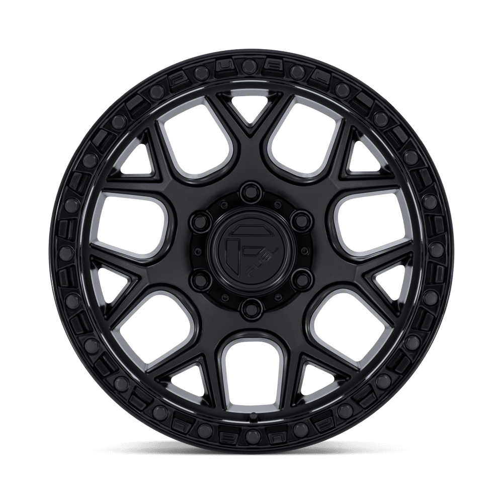 Fuel Off-Road Puma Matte Black w/ Gloss Black Lip wheel - view 3