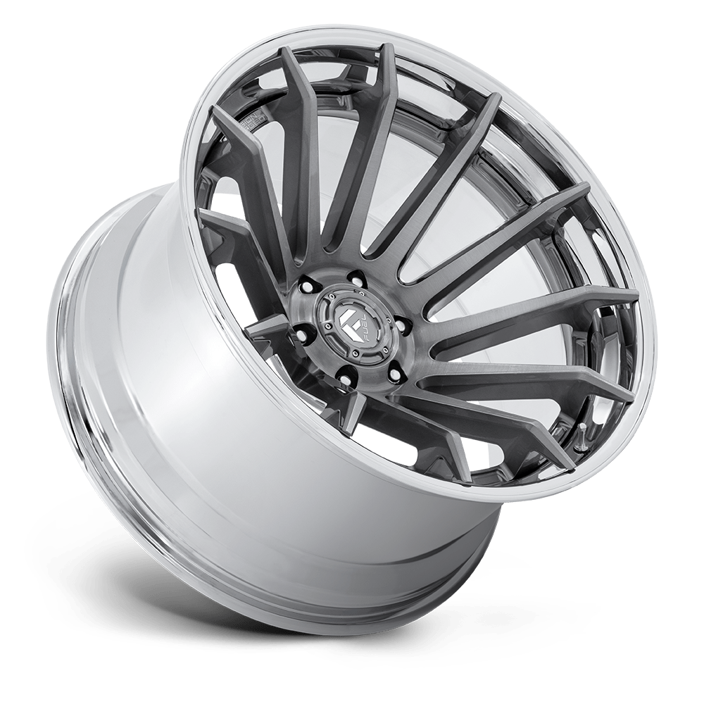 Fuel Off-Road Burn Platinum w/ Chrome Lip wheel - view 2