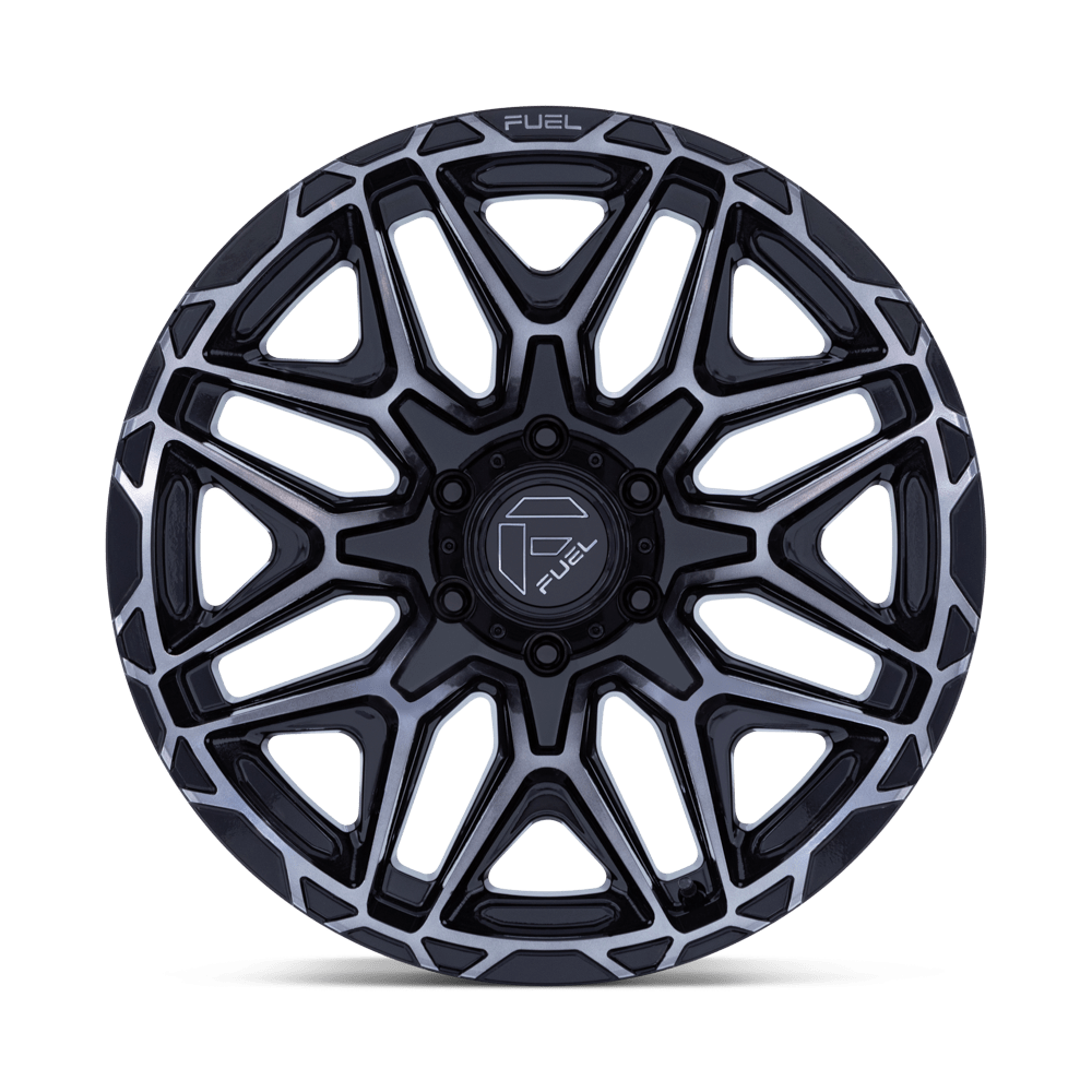 Fuel Off-Road Injector Gloss Black Machined Face w/ Double Dark Tint wheel - view 3