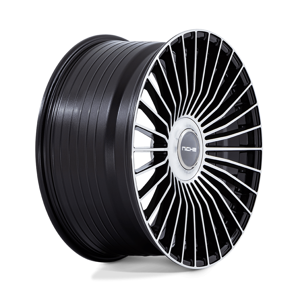 Niche Serene Gloss Black w/ Machined Face wheel - view 3