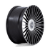 Niche Serene Gloss Black w/ Machined Face wheel - view 3