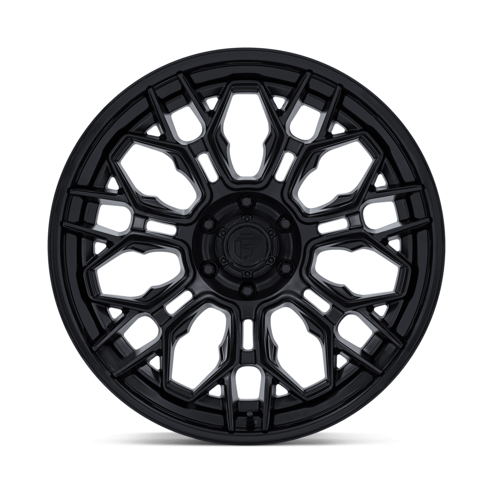 Fuel Off-Road Hive Matte Black w/ Gloss Black Lip wheel - view 3