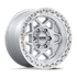KMC KM553 Torx Gloss Silver w/ Machined Face wheel