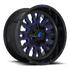 Fuel Off-Road Stroke Gloss Black w/ Blue Tinted Clear wheel