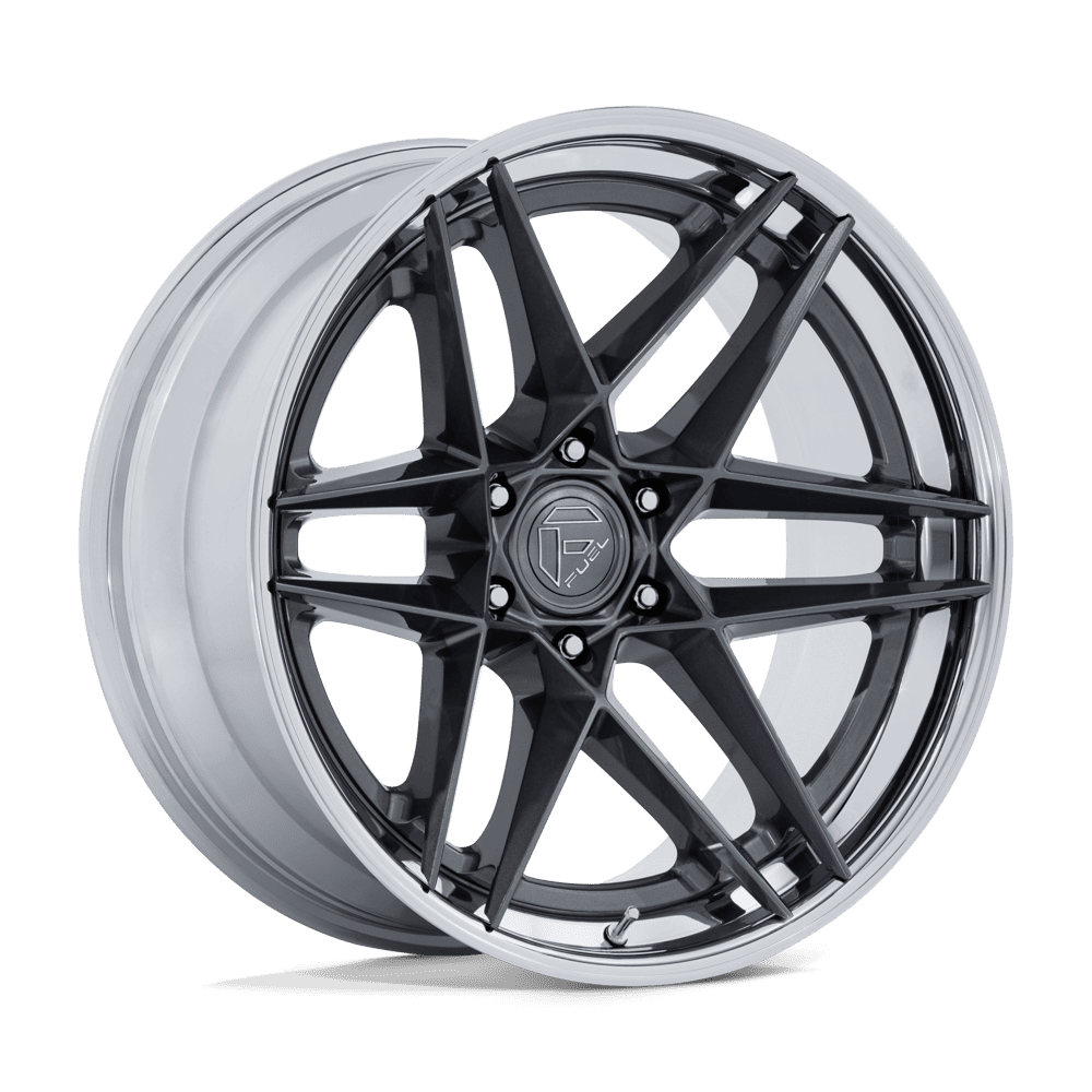 Fuel Off-Road Flight Gloss Gunmetal w/ Chrome Lip wheel