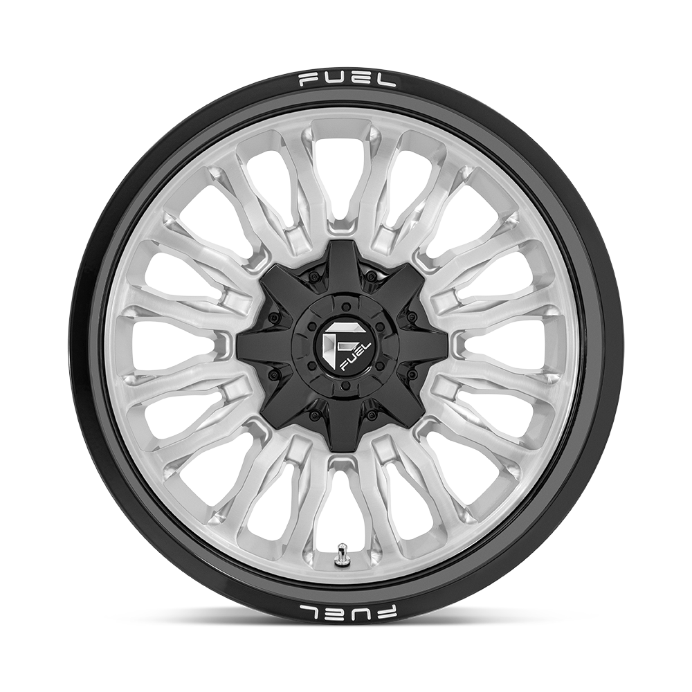 Fuel Off-Road Arc Silver Brushed Face w/ Black Lip wheel - view 3