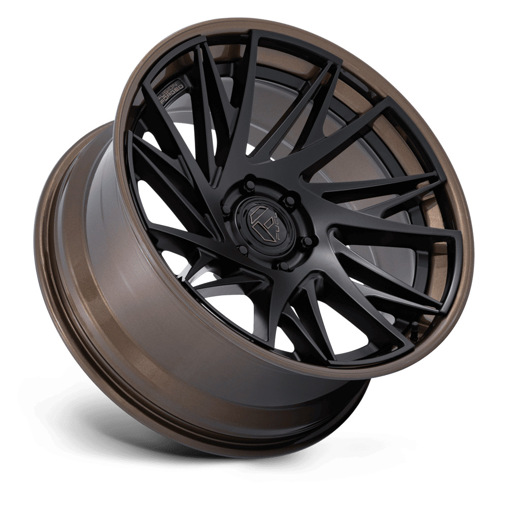 Fuel Off-Road Dynamo Matte Black w/ Gloss Bronze Lip wheel - view 2