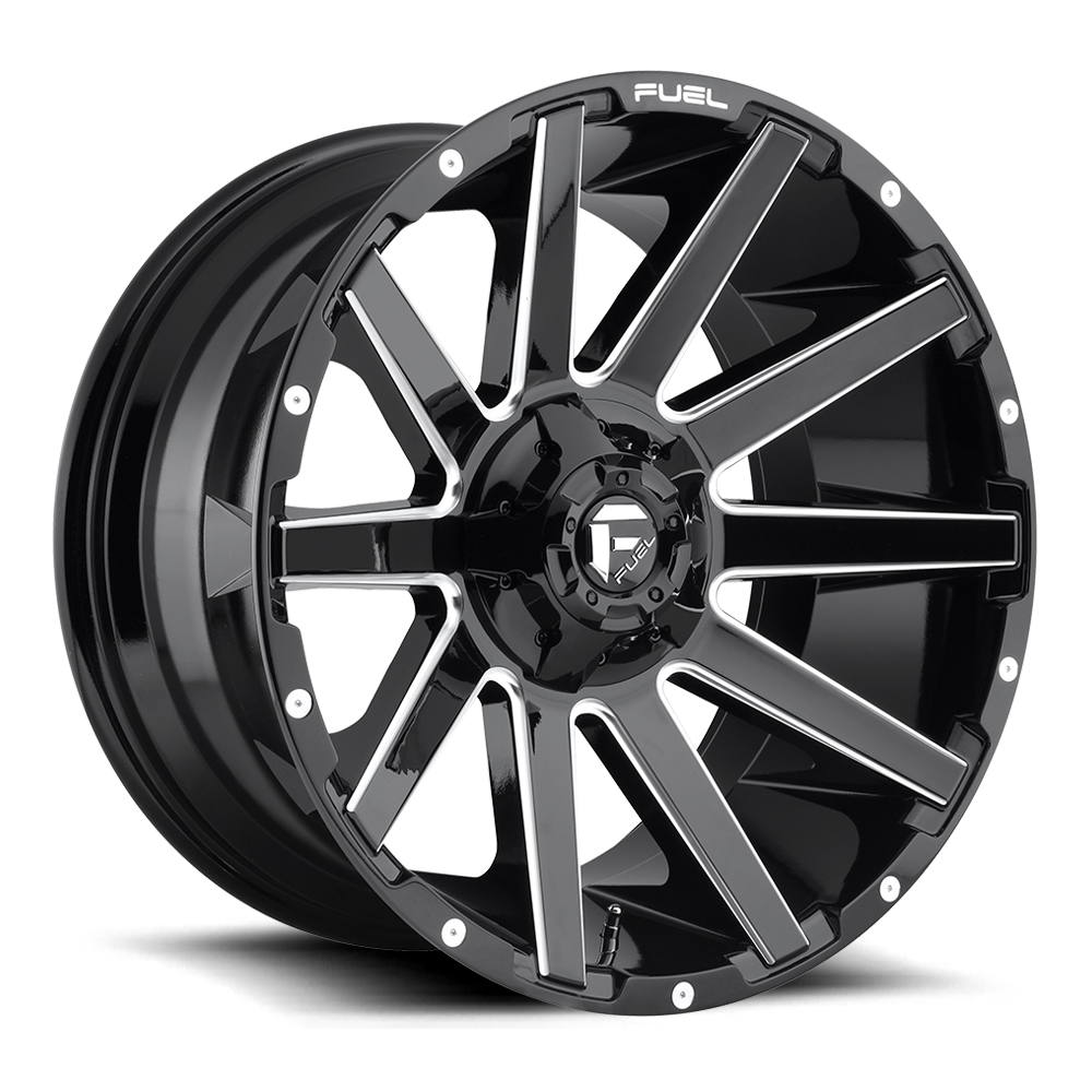 Fuel Off-Road Contra Gloss Black Milled wheel - view 2