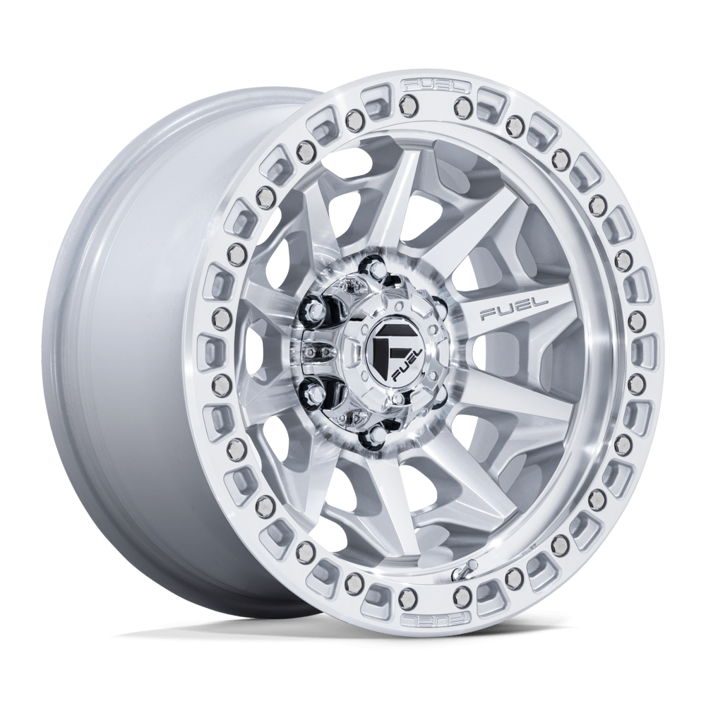 Fuel Off-Road Covert Silver w/ Machined Face wheel