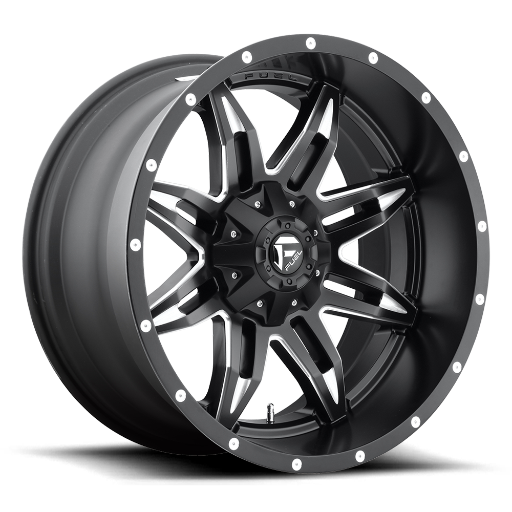 Fuel Off-Road Lethal Deep Lip Matte Black Milled wheel