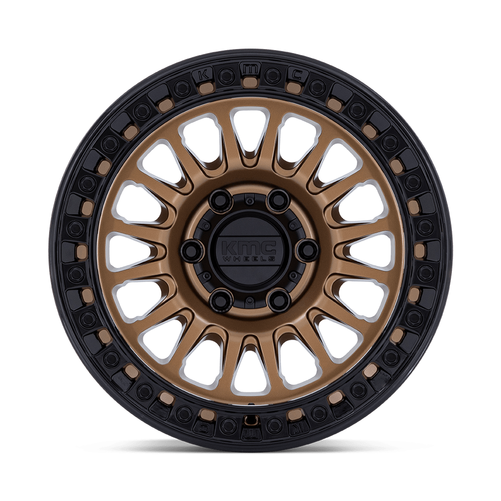 KMC KM552 IMS Matte Bronze w/ Gloss Black Lip wheel - view 3