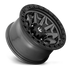 Fuel Off-Road Covert Matte Gunmetal w/ Black Bead Ring wheel - view 2