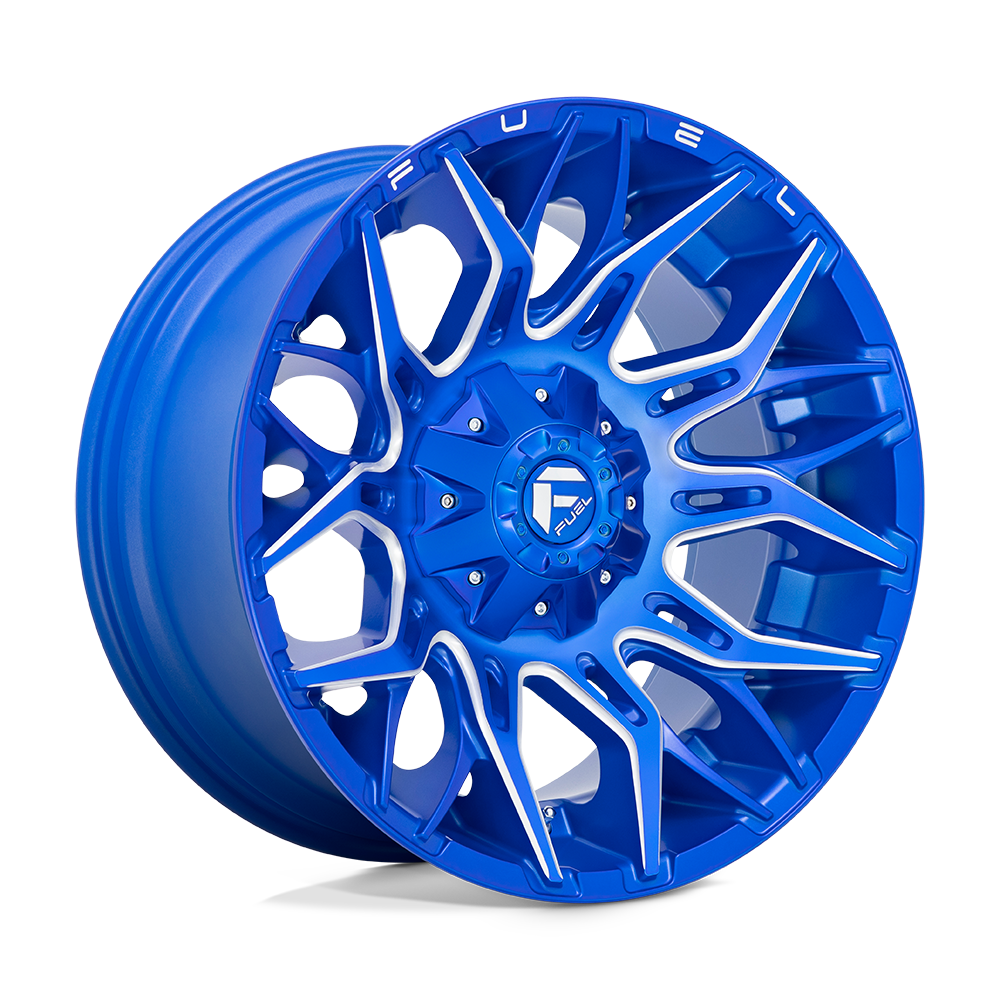 Fuel Off-Road Twitch Anodized Blue Milled wheel