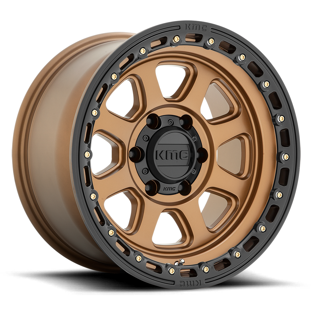 KMC KM548 Chase Matte Bronze w/ Black Lip wheel