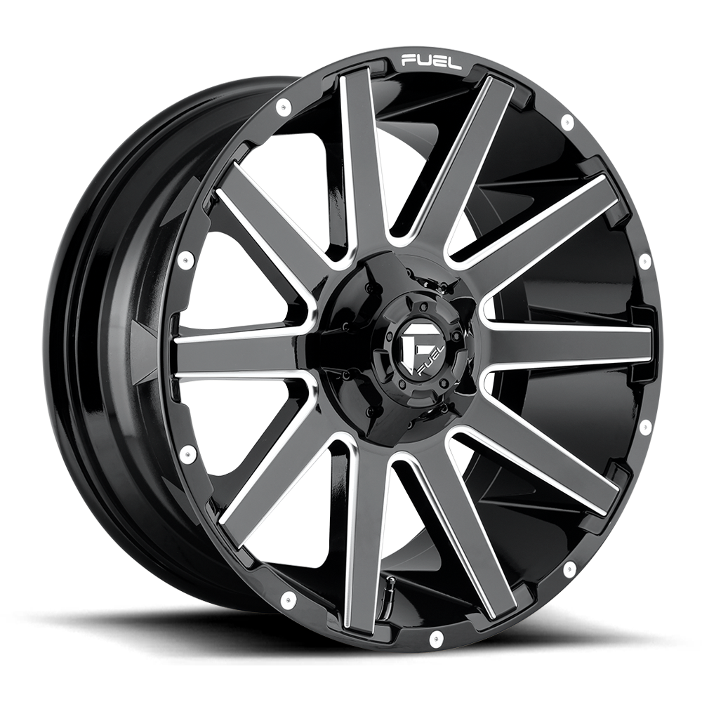 Fuel Off-Road Contra Gloss Black Milled wheel