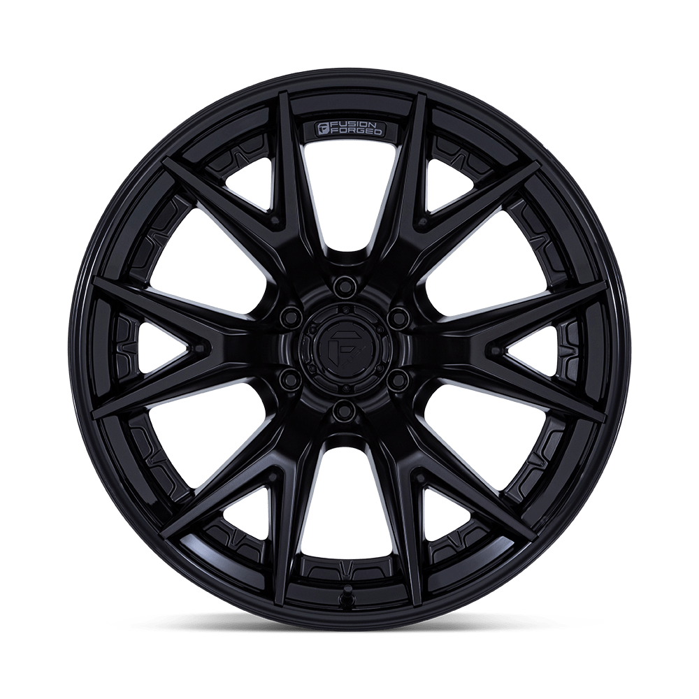Fuel Off-Road Catalyst Matte Black w/ Gloss Black Lip wheel - view 3