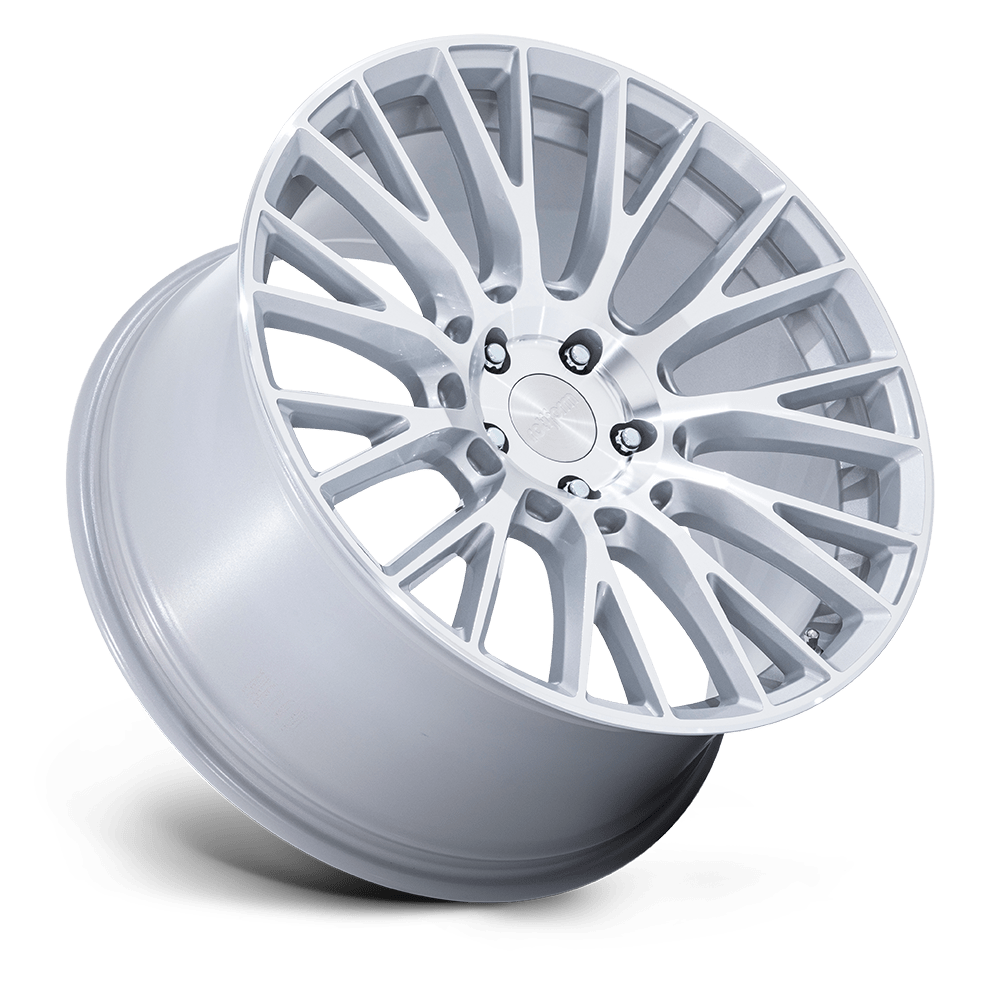 Rotiform LSE Gloss Silver w/ Machined Face wheel - view 2