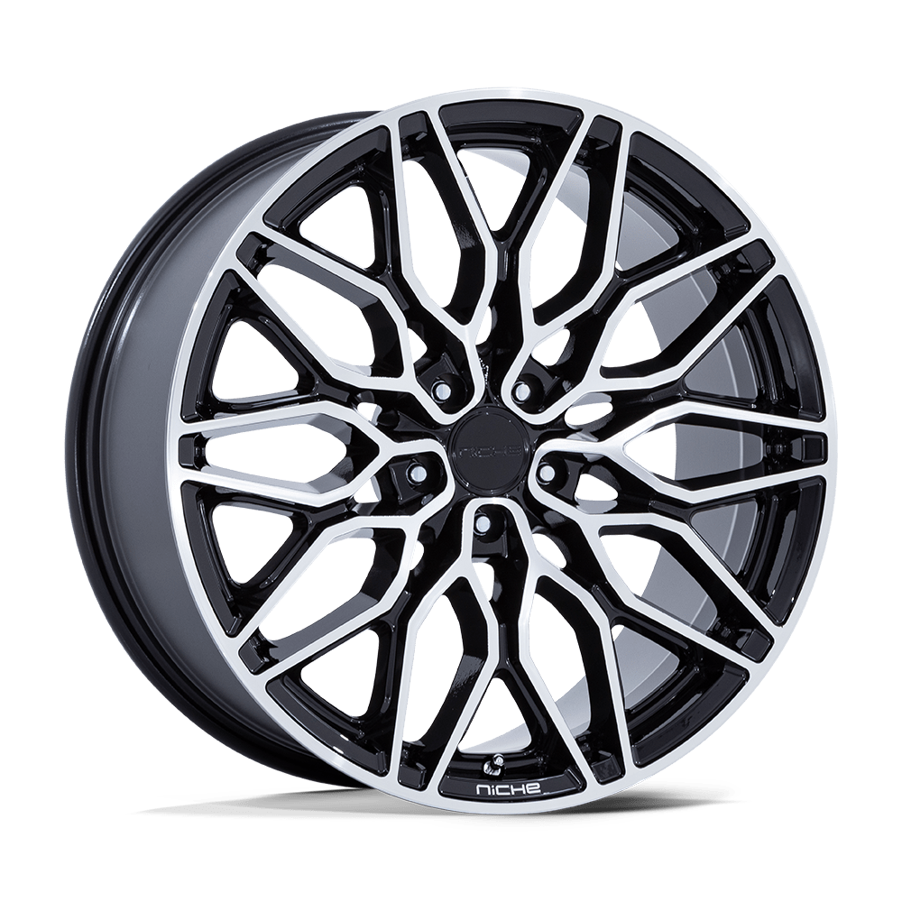Niche Calabria 5 Gloss Black Machined wheel