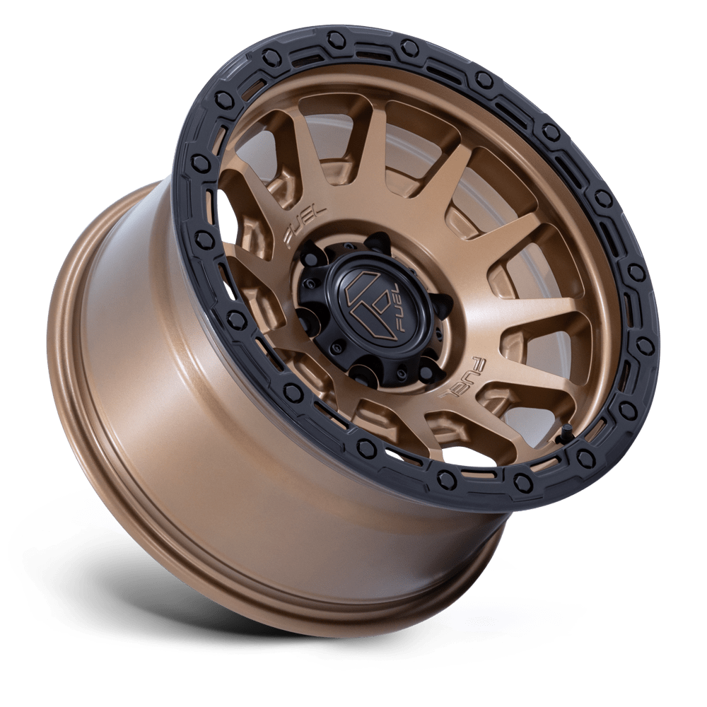 Fuel Off-Road Fortress Matte Bronze w/ Gloss Black Lip wheel - view 2