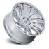 Fuel Off-Road Dynamo Gloss Silver Brushed w/ Chrome Lip wheel - view 2