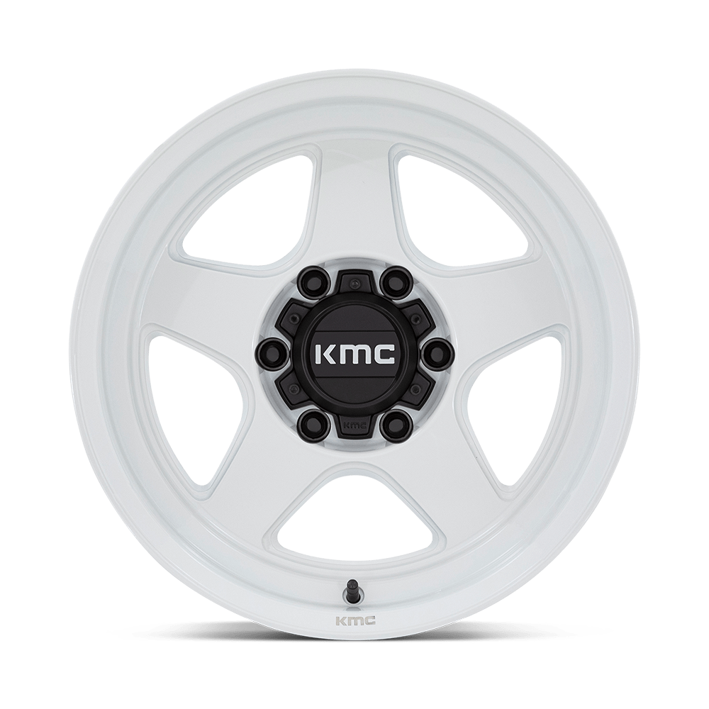 KMC KM728 Lobo Gloss White wheel - view 3