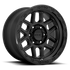 KMC KM544 Mesa Satin Black w/ Gloss Black Lip wheel