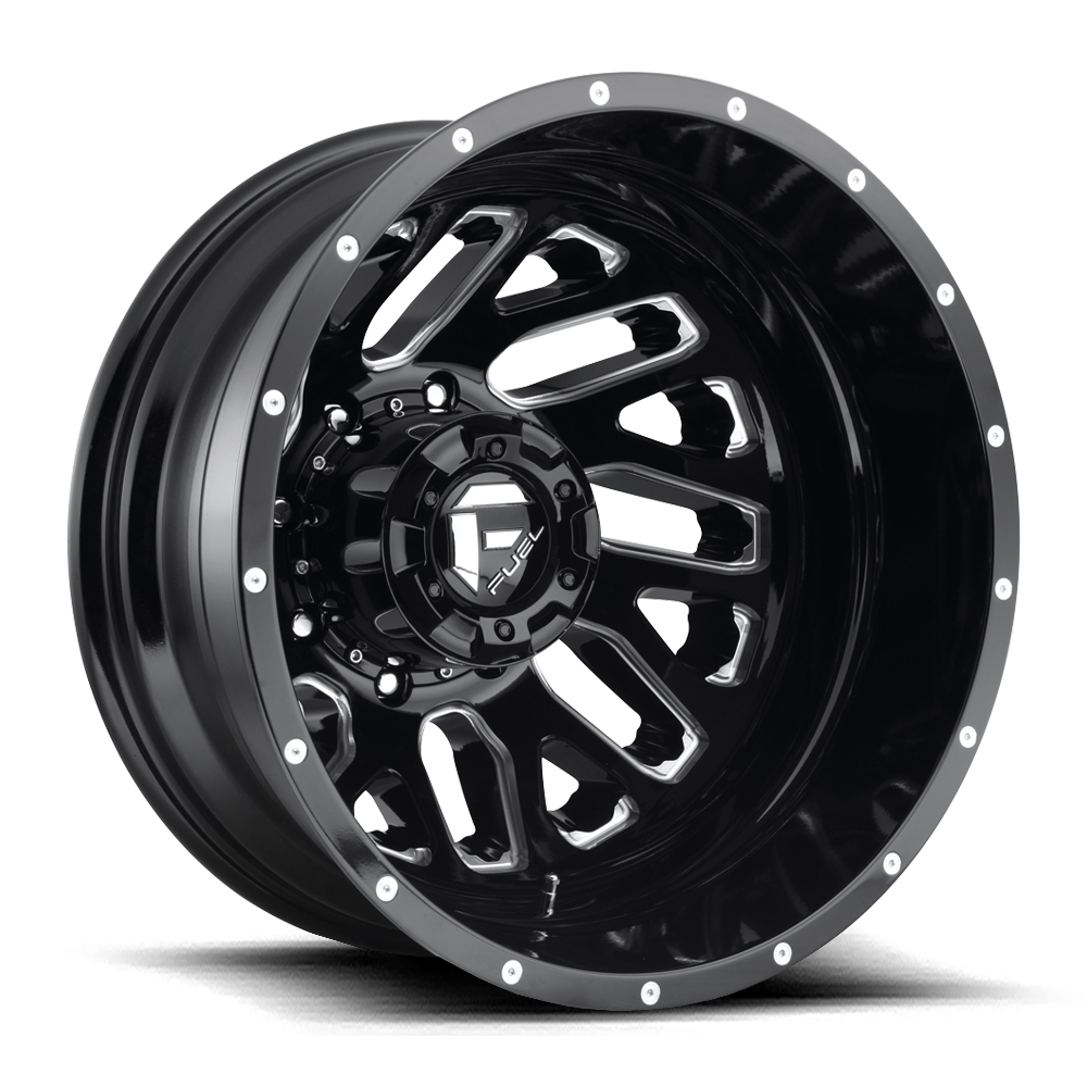 Fuel Off-Road Triton Gloss Black Milled wheel - view 2