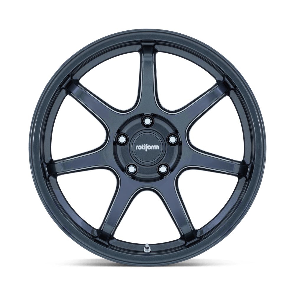 Rotiform BPU Gloss Blue Gray wheel - view 4